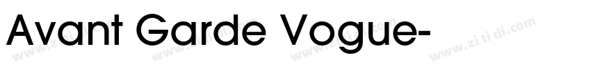 Avant Garde Vogue字体转换